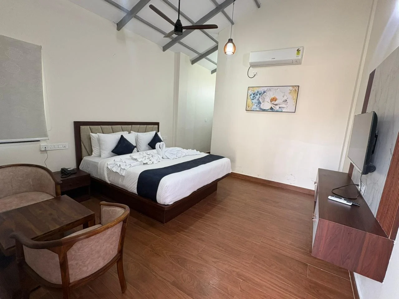 ALOHA Resorts — pool-facing villa room interior, Shamshabad Hyderabad
