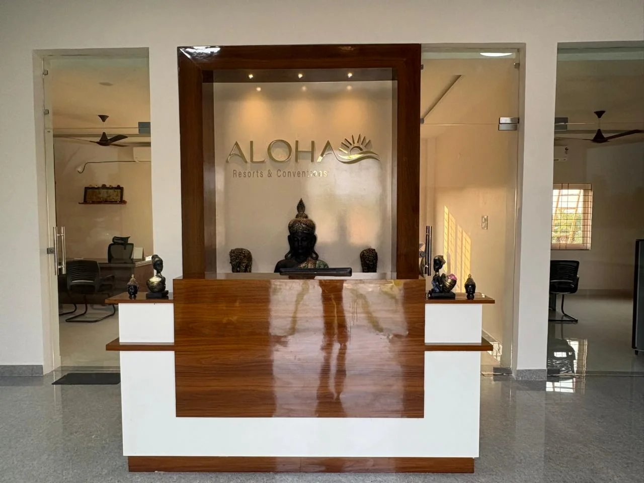 ALOHA Resorts — reception and conventions front desk, Shamshabad