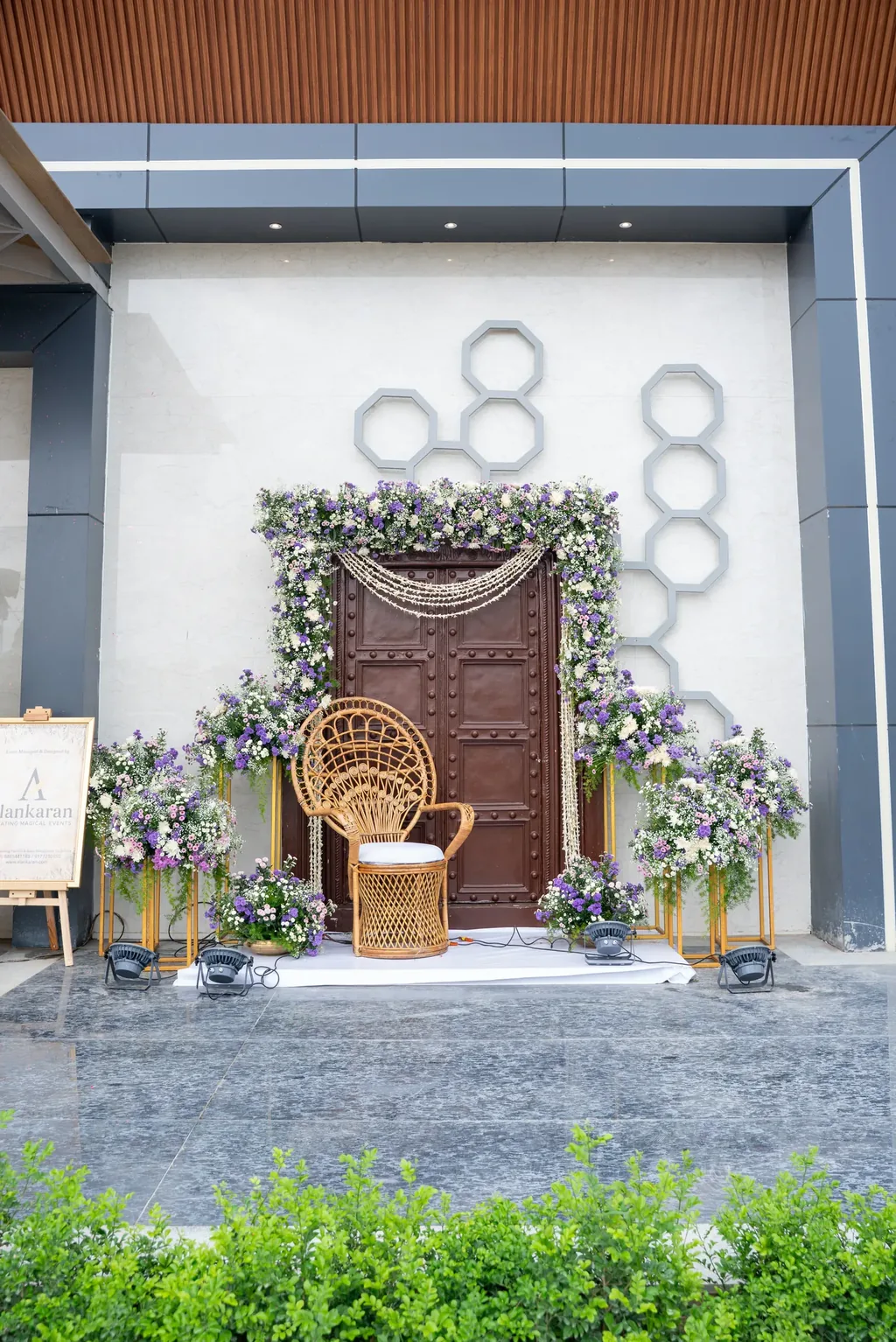 Wedding photography zones at ALOHA outdoor wedding venue Hyderabad